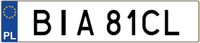 Truck License Plate